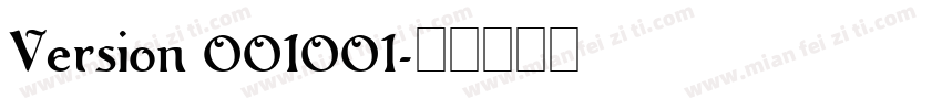 Version 001001字体转换